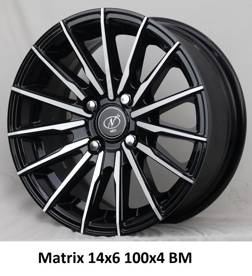 Neo Wheels MATRIX 14" Alloy Wheels Ludhiana Shagun Tyre