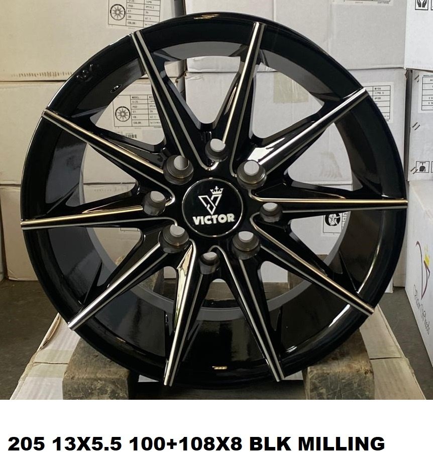 Victor Wheels Designer 13" Alloy Wheels Ludhiana Shagun Tyre