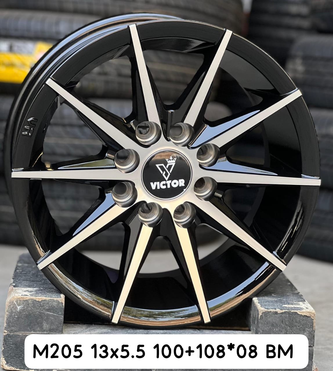 Victor Wheels M205 13" Alloy Wheels Ludhiana Shagun Tyre
