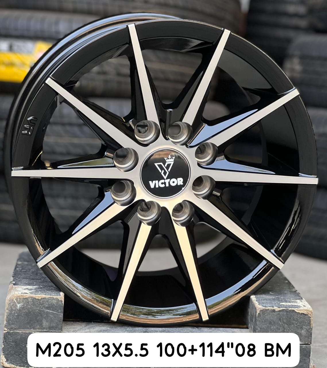 Victor Wheels M205 13" Alloy Wheels Ludhiana Shagun Tyre