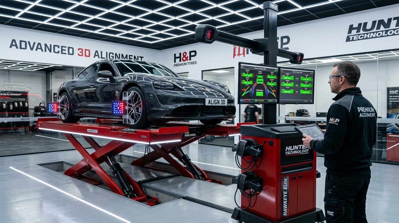 Computerized 3D Wheel Alignment Shagun Tyre Ludhiana